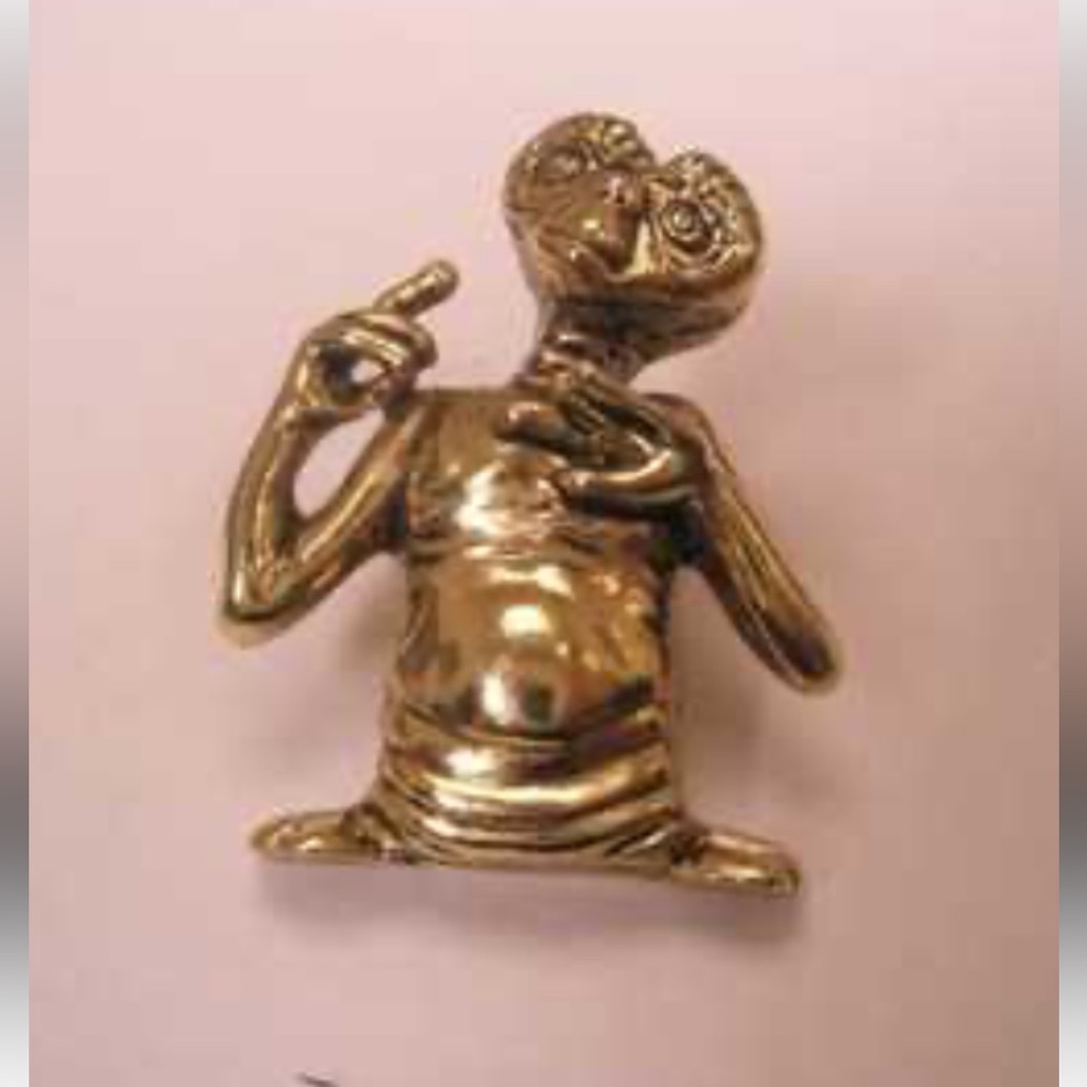 Avon Gold-Tone ET Alien Brooch